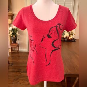 Disney Red T-shirt Rare, Evil Queen, Organic Cotton Size M.